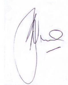 Signature of Robert Vine
